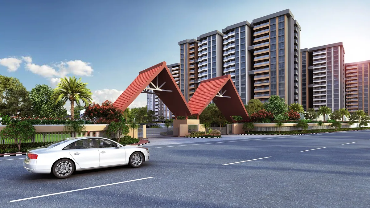 Panoramic Township View